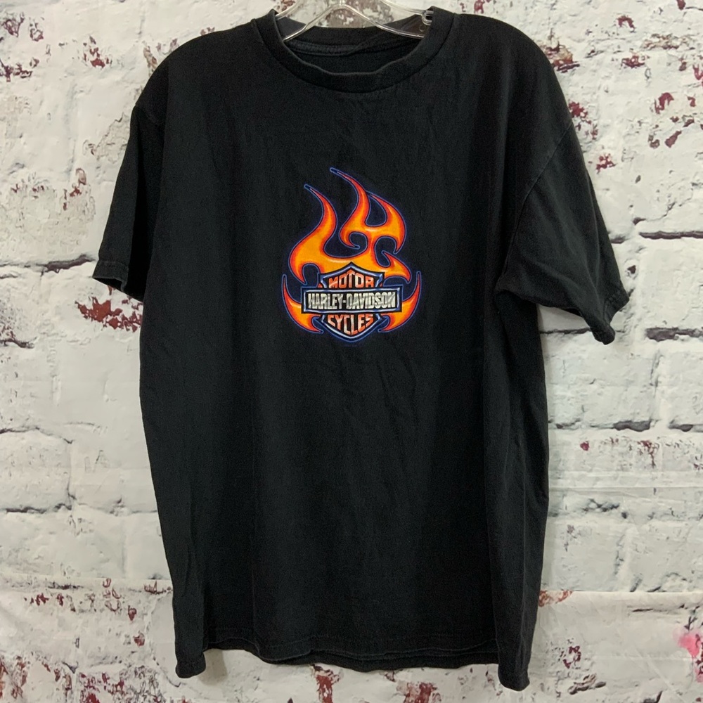 HARLEY DAVIDSON Oldest Harley Dealer Flame Tee